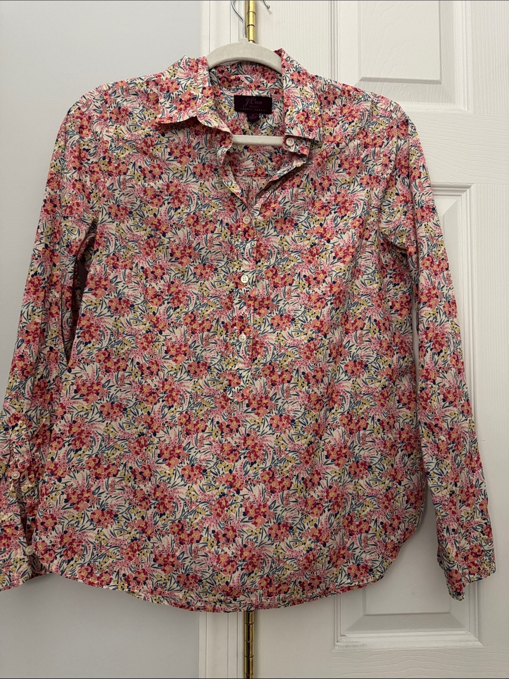 J. Crew Liberty of London Pink Multi Floral Button-Down Shirt
